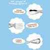 Stainless Steel Baby Forks and Spoons Set Curved Handle with Storage Box Cute Training Spoon Fork Anti-Choke Design Portable