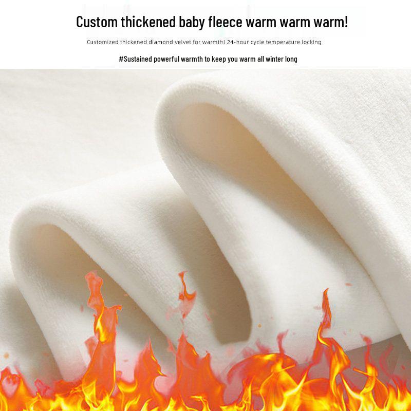 Maternity Straight-Leg Casual Pants: Comfortable, Velvet-Lined, Large Size, Non-Tight for Autumn/Winter 2025