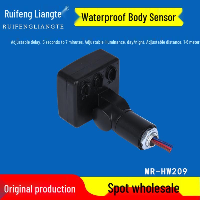 Compact Motion Sensor Floodlight with Infrared Induction