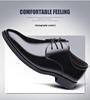 Men's Black Leather Formal and Casual Shoes - Korean Style for Office, Business, and Weddings