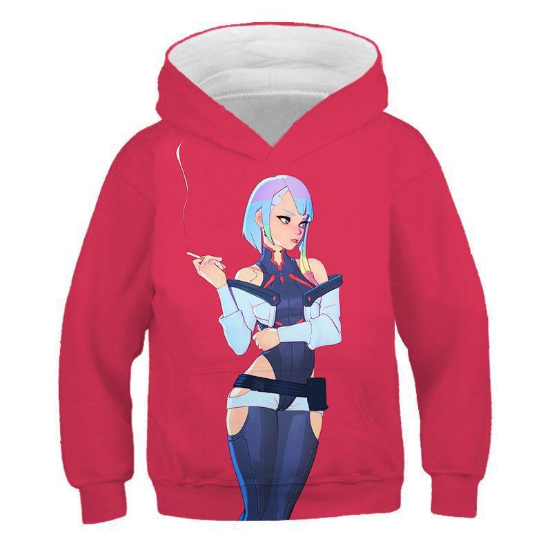 Cyberpunk Cyberpunk, Edge Walker Children's Hooded Sweater 3D Digital Printing Children's Jacket Men