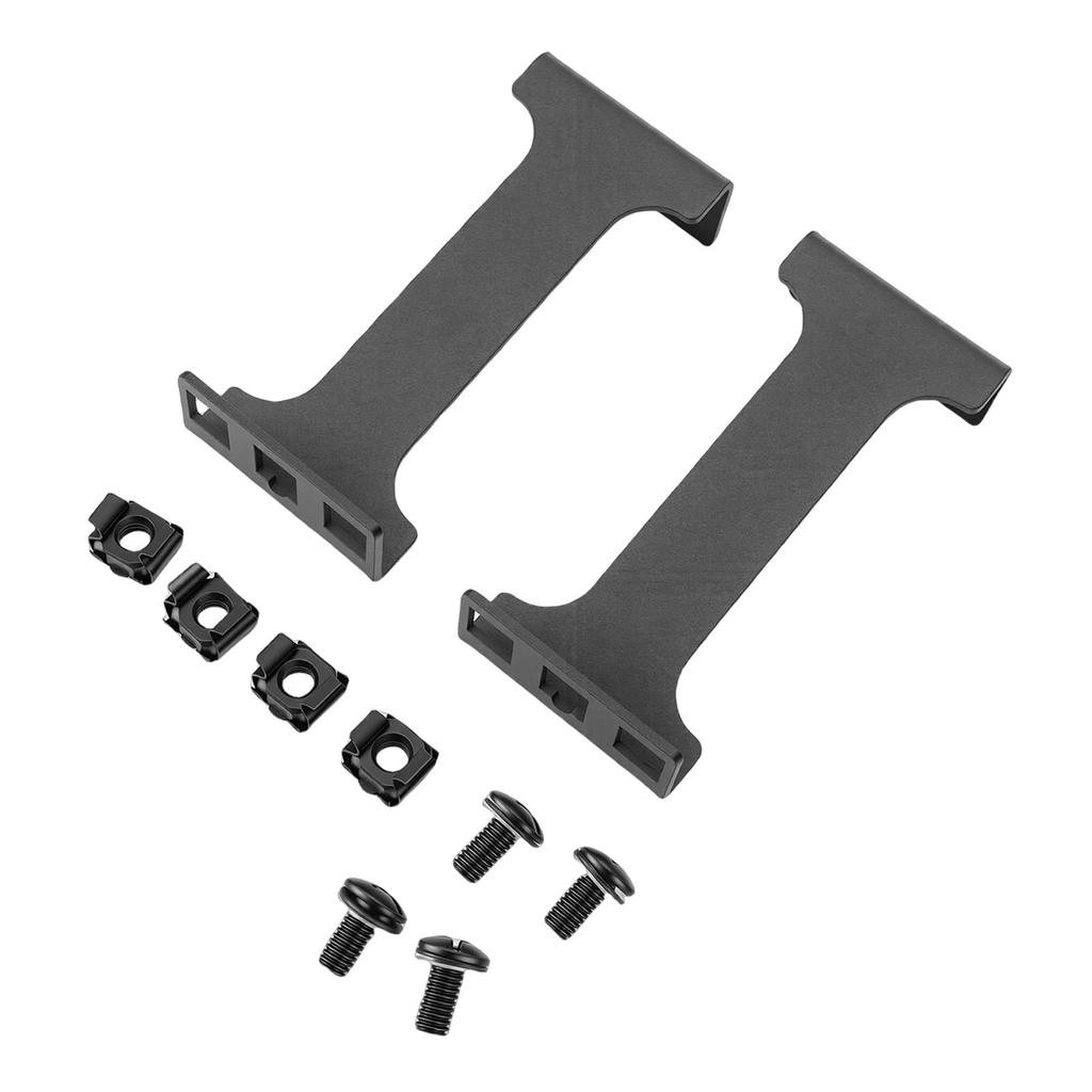 1U Server Rack Depth Extender 4 Inch Deep Recessed Rack Mount Adapter Kit for Network Rack Aluminum Alloy