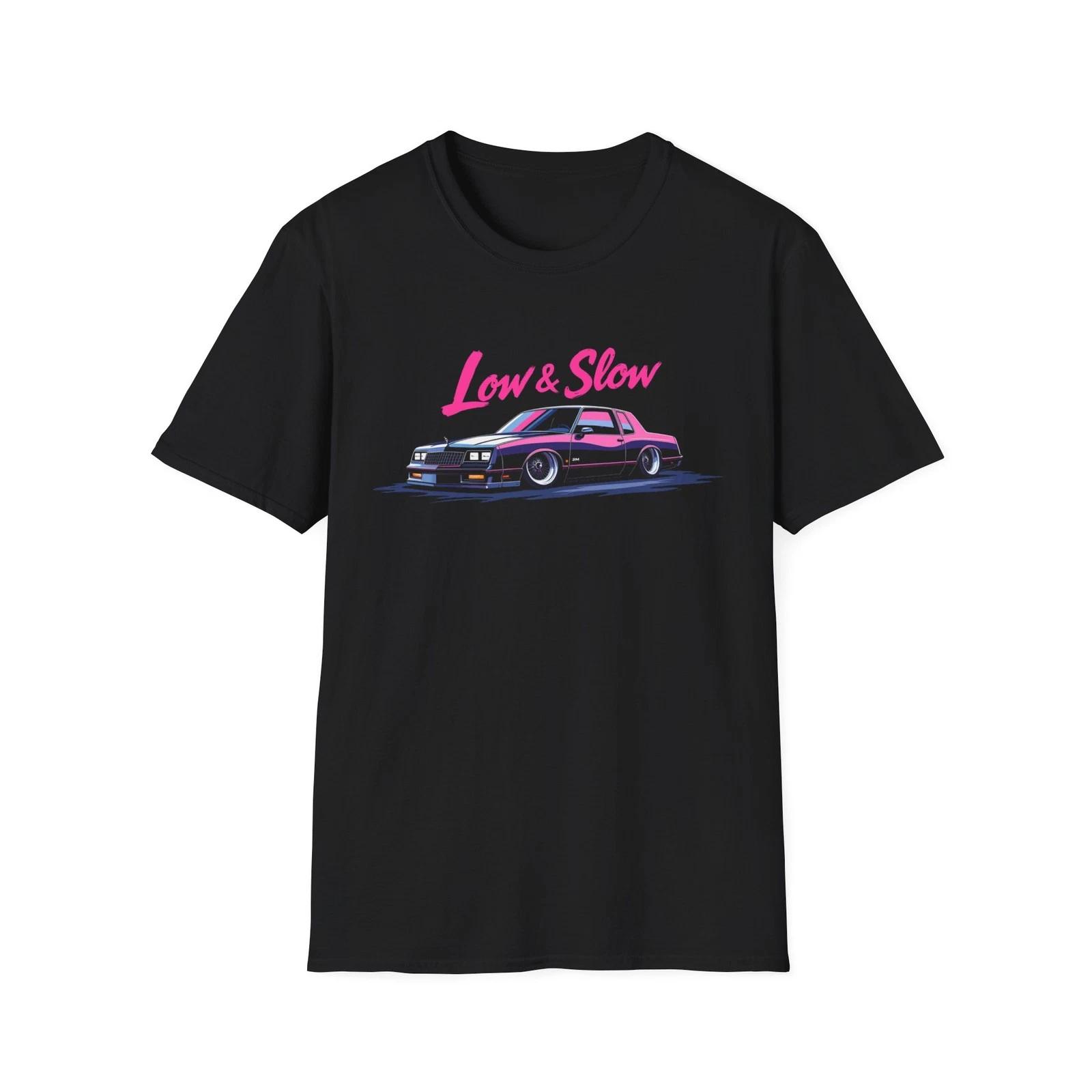 1988 Chevy Monte Carlo T-Shirt Low & Slow G-Body Classic Car Graphic Tee Retro M