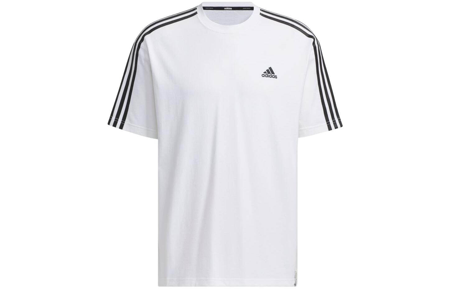 Adidas T Shirts Men s White Crew Neck Moderate JF3946 M