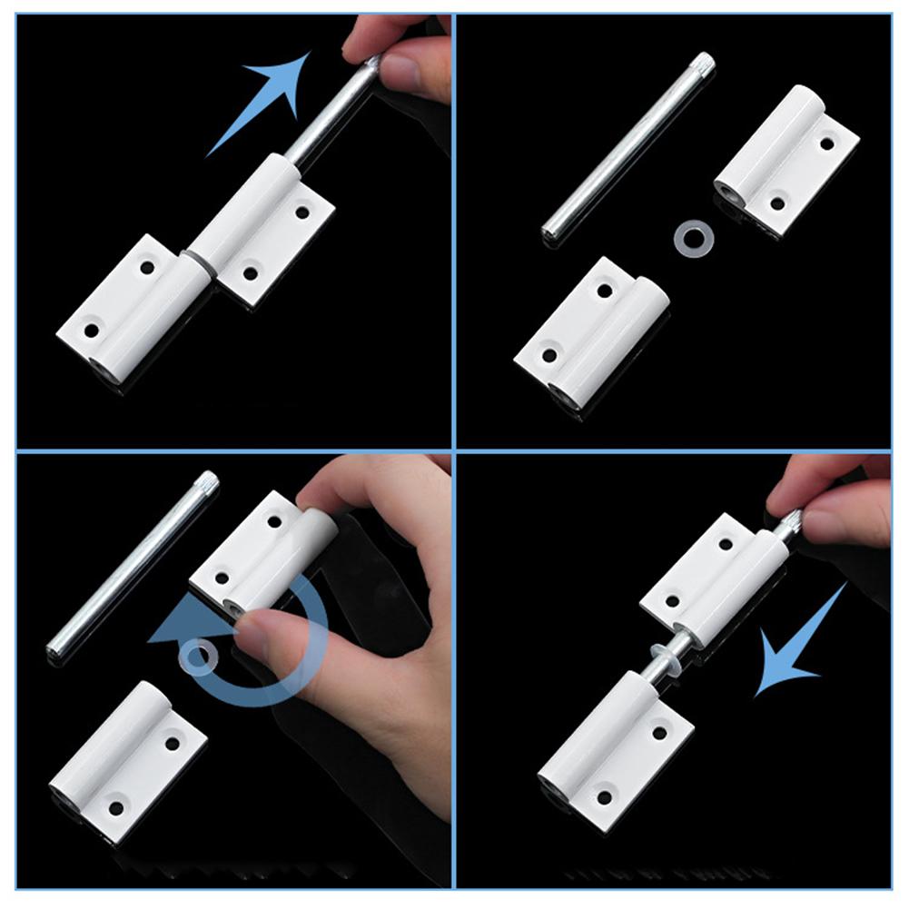 Plastic Steel Flat Hinge Folding Hinge Aluminum Alloy Screen Window Loose Leaf Detachable Hinge Home Improvement Door Hardware