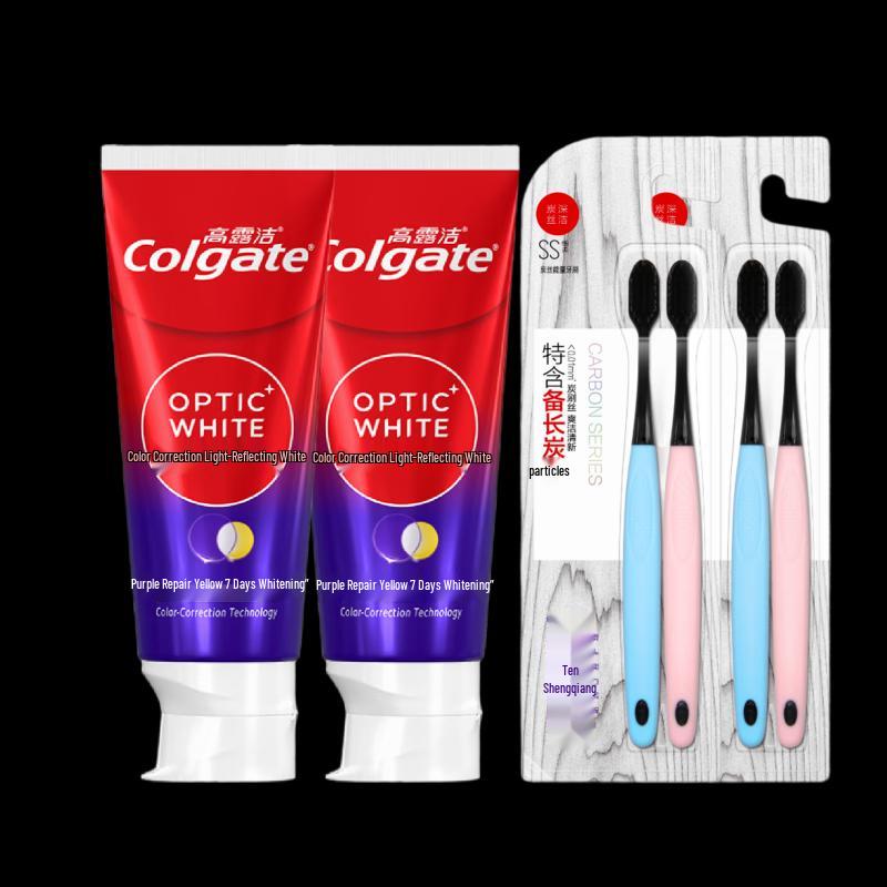 Colgate Optical White Toothpaste & Sooky Toothbrush Set