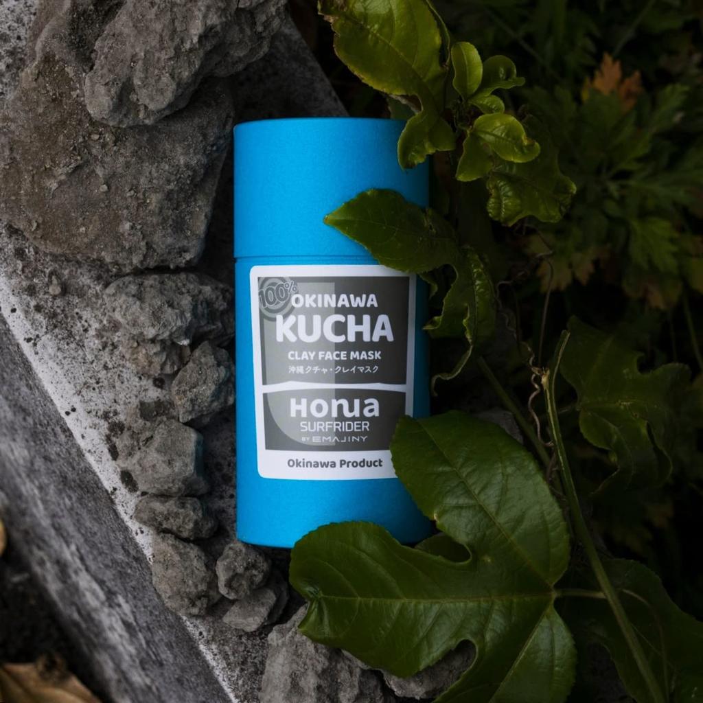 HONUA Surfrider Okinawa Kucha Clay Mask Sea Silt Facial Mud Pore Honua Surfrider by EMAJINY [100% Okinawan] Mask, Mask, Peeling, Exfoliating,
