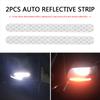 2/10Pcs Car Exterior Reflector Sticker Reflective Warning Strip Tape Secure Warning Anti-collision Reflector Stickers Decals