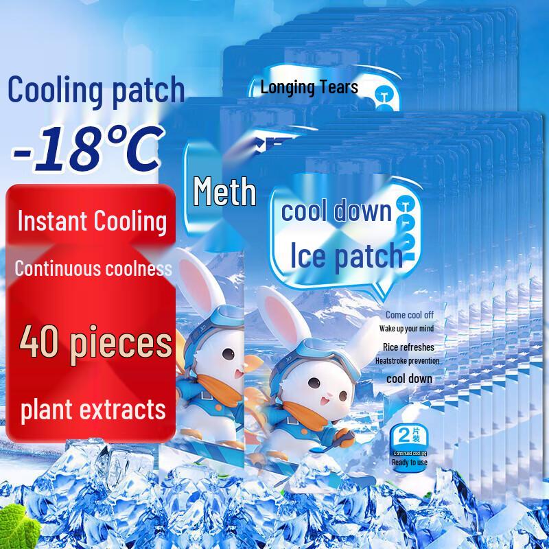 Green Source Cartoon Cooling Patches (40 Count)