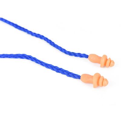 10Pcs Soft Silicone Corded Ear Plugs Reusable Hearing Protection Earplugs