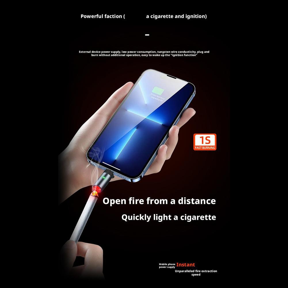 1/2PCS USB Type-C Mini Cigarette Lighter Without Built-In Battery Portable Electric Lighter Small Flameless Windproof Outdoor