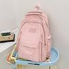 School Bag: a High-look, Solid-color, Simple Backpack, Lightweight Backpack for Junior High, High School, and College Students