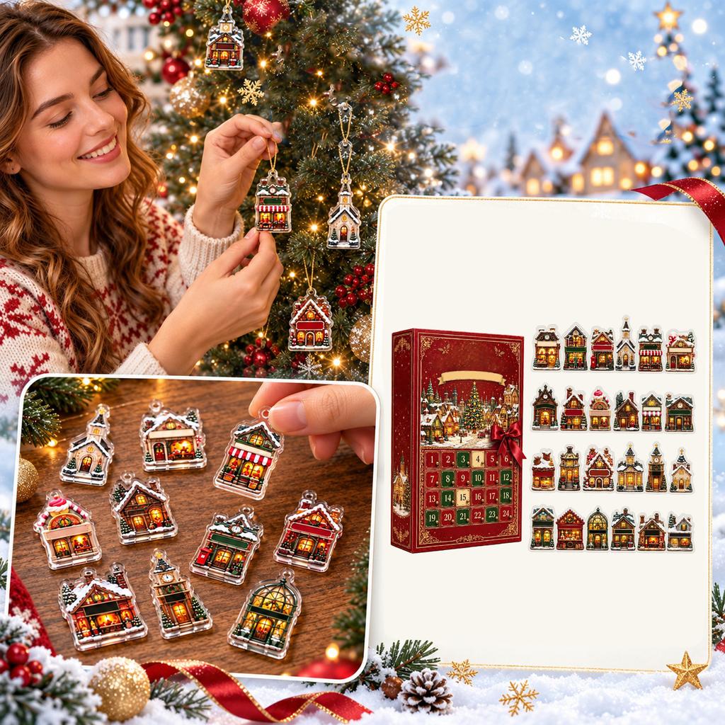 Christmas Village Hanging Ornament