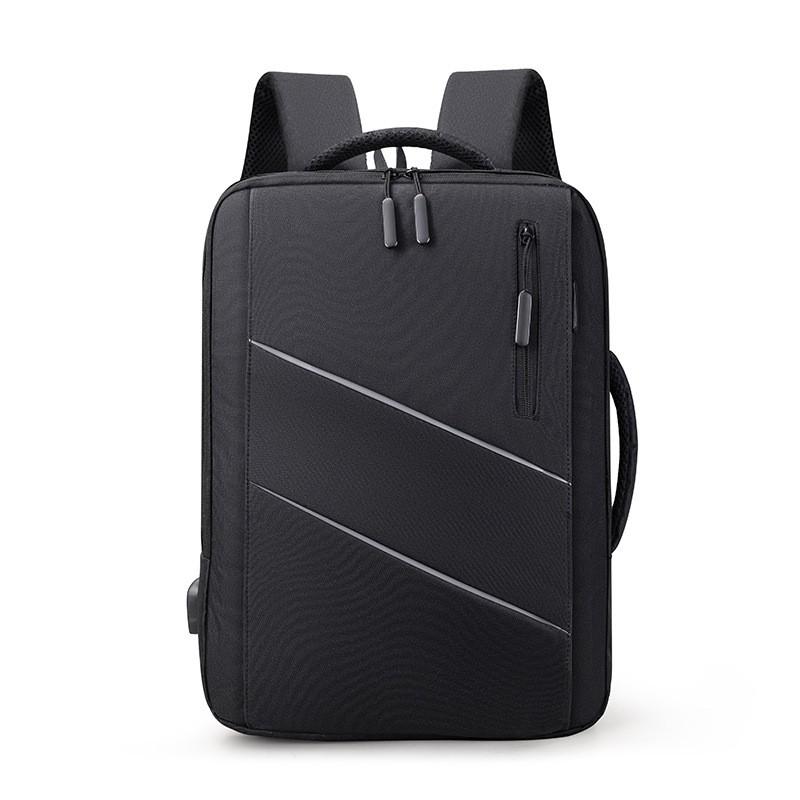 Unisex Business Casual Laptop Backpack 20L Oxford Fabric Travel Bag Work Commute School Black
