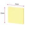 KOKUYO Haftnotizen, Super Value Haftnotizen, 75mm x 75mm, 100 Blatt x 10 Blöcke, 4 Farben gemischt K2me-7575