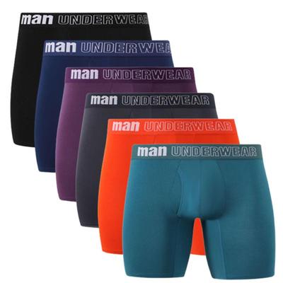 1 Pieces Men's Underwear Panties Underpants Long Undies Crotch Opening Sport Boxers Briefs