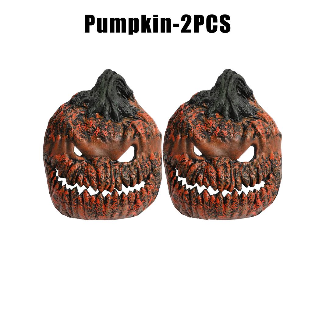 Terrifying Light Up Pumpkin Head Mask Halloween Horror Cosplay Glowing Hands Free Prop Scary Haunt Party Wearable Essential