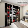 2pcs   plane printing Print Curtains Chic Blackout Kitchen Polyester Woven (without rod) Decorations For Home Use for Living