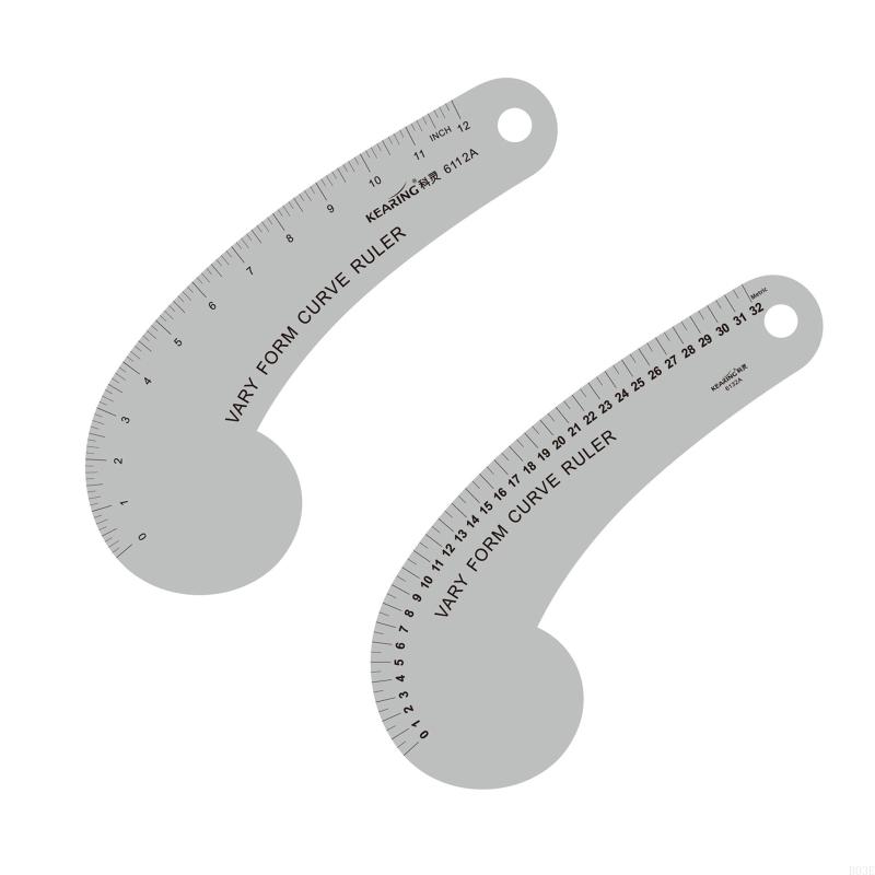 Professional Aluminum Alloy Garment Pattern Ruler For Clothing Designs And Tailoring B03E