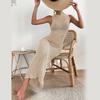 Knitted Hollow Out See Through Sexy Dress Fashion Sleeveless O Neck Summer Beach Dress Women Solid Elegant Casual Dresses Female 869