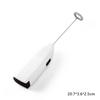 Electric Milk Frother Egg Whisk Beater Battery Powered Handheld Foam Maker with Stand for Kitchen Milk Coffee Egg Stirring Tools
