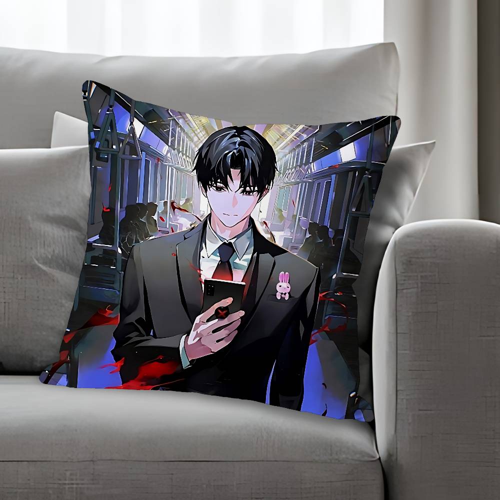 K-Kim S-Soleum GSGW Cartoon Pillow Cover, 4K HD Printed Cushion Cover case with Various Exquisite Patterns