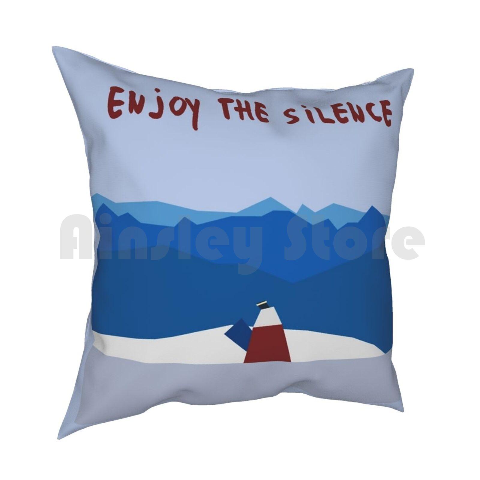 Enjoy The Silence Pillow Case Printed Home Soft Throw Pillow Enjoy The Silence Music Minimalistic Bong Gahan Violator 30x30cm 12x12in