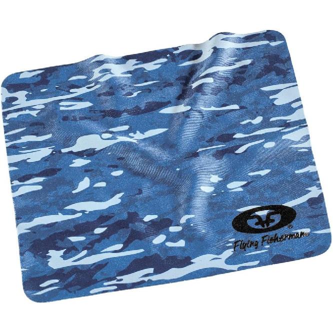 Flying Fisherman Microfiber Lens Cleaning Cloth – Scratch-Free Lens & Screen Cleaner for Sunglasses, Eyewear, Cameras, Electronics | Blue Water