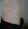 925 Sterling Silver Exquisite Lucky Flower CZ Link Chain Stackable Sweet Bracelet For Women Daily Fine Jewelry
