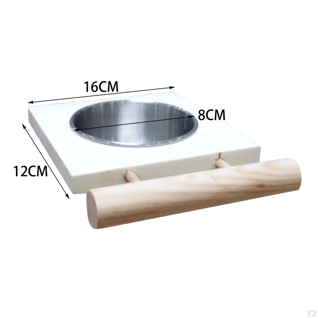 Bird Feeding Bowl, Sturdy Stainless Steel Parrot Removable, for Budgies