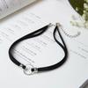Small Circle Pendant Velvet Collar Choker Necklace Fashion Women Gothic Jewelry