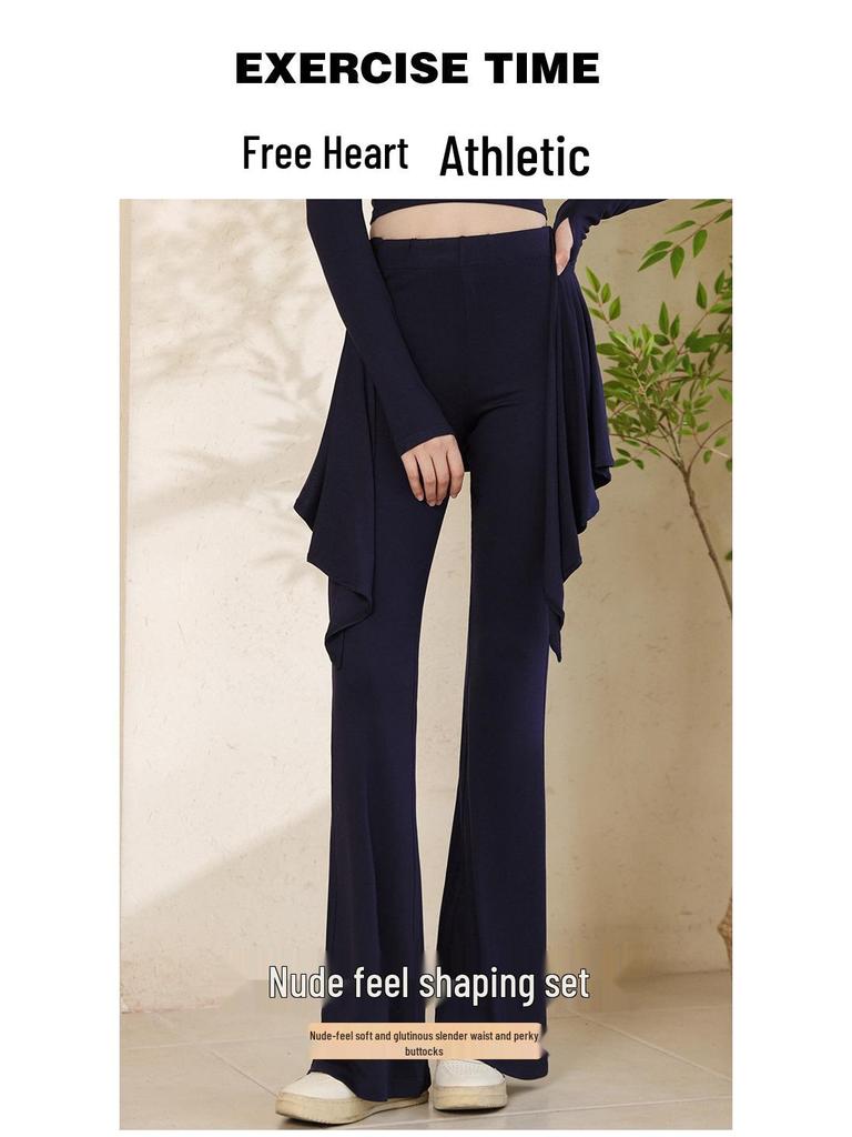 2025 Herbst/Winter Damen High Waist Gerade Bein Yoga Hose - Locker, Lässig, Schlankmachende Passform für Fitness und Sport.