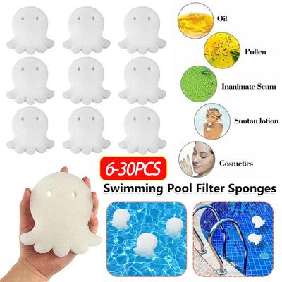 SPA Scum Floating Cleaner Swimming Pool Octopus Oil Absorbing Filter Sponge Grime Scum Floating Cleaning Tools