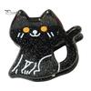 Black Cat Spider Witch Hat Accessories Halloween Cartoon Hair Clips for Women Girls, Acrylic Glitter Pumpkin/Ghost/Bat/Cat Reliable Clamping