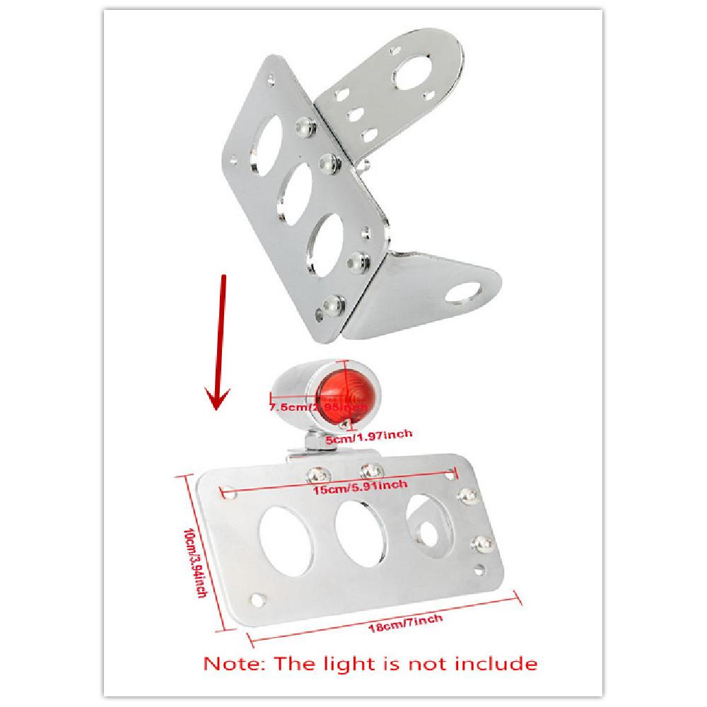 Horizontal/Vertical Side Mount License Plate Bracket