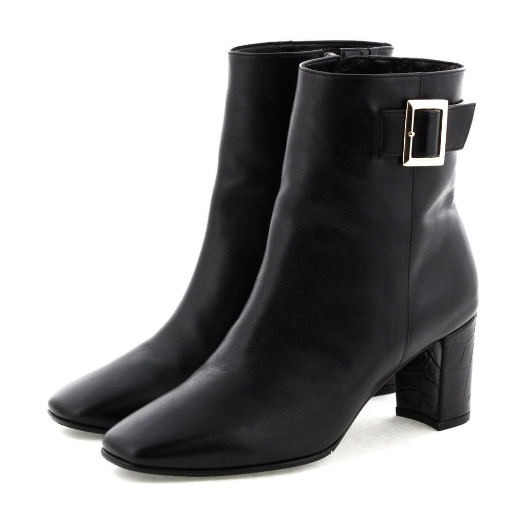 Buckle Heel Black 230 HIMIKO/Himiko/Belt Boots/631410