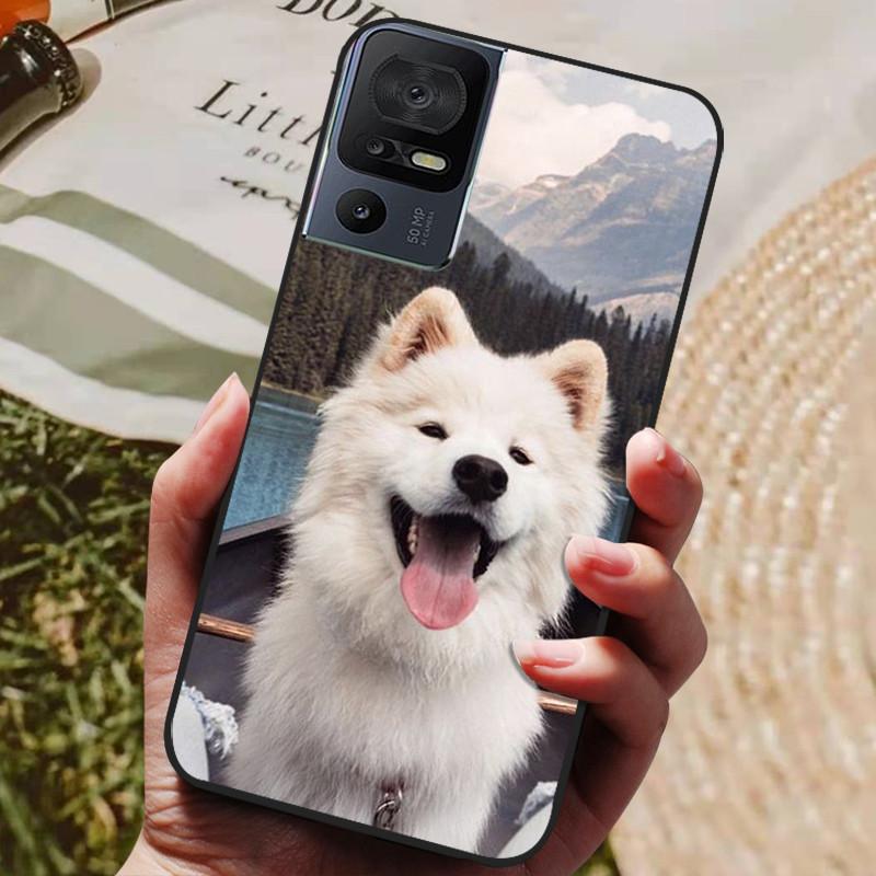 For TCL 40 SE Case 2023 Soft Black Silicone TPU Phone Back Cover for TCL 40SE Protective Capa Funda Bumper for TCL40SE Shells