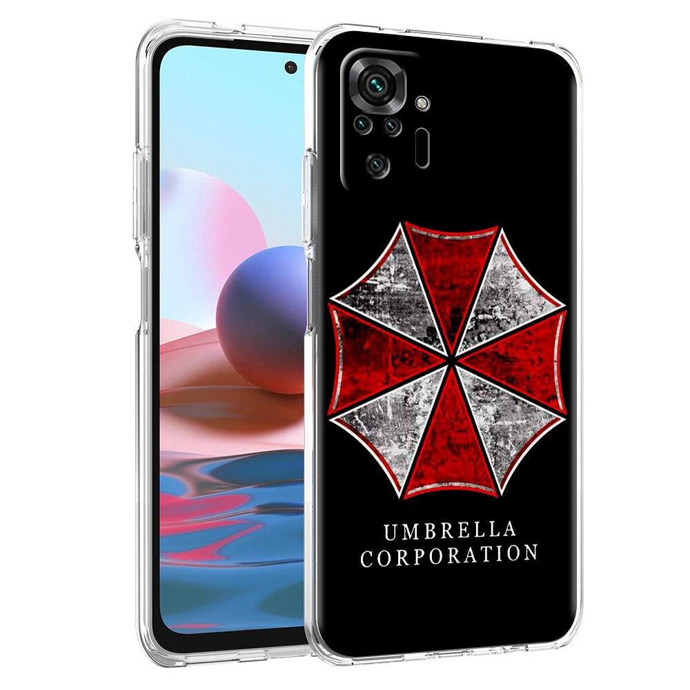 

Чехол для телефона Xiaomi Poco X3 NFC M3 F3 Redmi Note 9S 9 8 10 Pro 7 8T 9C 9A 8A K40, силиконовый прозрачный чехол, зонтик от биологической опасности Redmi 8