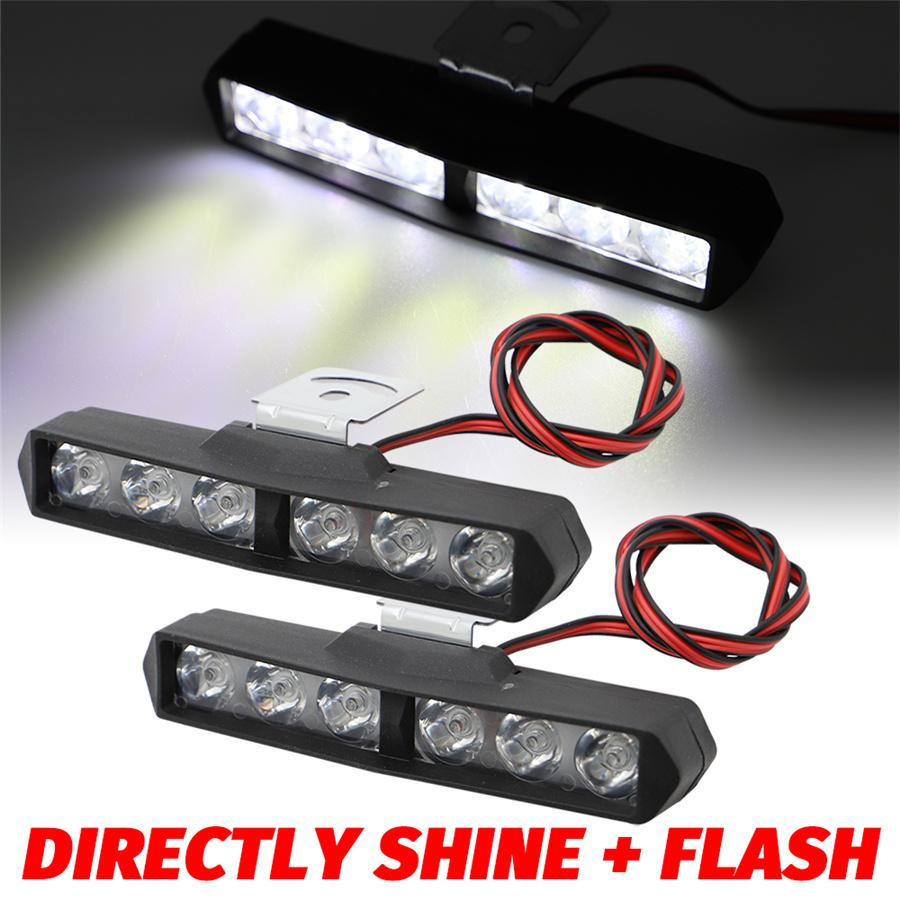 

2PCS Motorcycle Electric Vehicle 6LED Auxiliary Headlight Blasting Flash Lamp