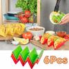 6pcs Microwaveable Colorful Taco Holder High Temperature Resistant Taco Stands  Dinning Table