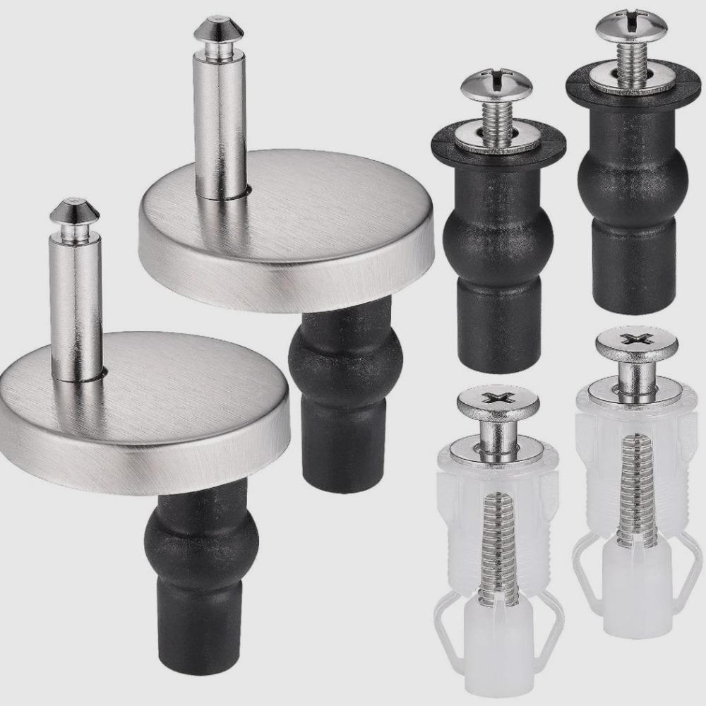 Stainless Steel Toilet Lid Hinges Set Universal Toilet Seat Fit Replacement  Toilet Lid Accessories