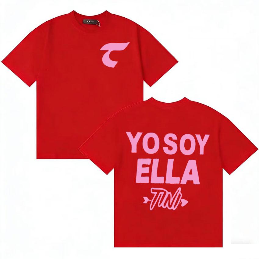 

Trendy 2026 Tops Singer TINI Futtura Popluar Music Tshirts Unisex Women Double Sided Short Sleeve Cotton Oversized Tees Fteenagers S