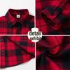Boys' Spring & Autumn Plaid Long-Sleeve Shirt - Korean Style, Comfortable, Pure Cotton for Older Kids