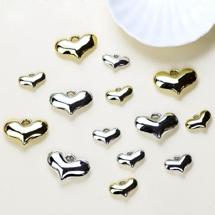 Versatile Heart Shaped Pendants Keychains Bracelet Accessories Jewelry Supplies
