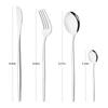 24Pcs Shiny Silver Tableware Stainless Steel Cutlery Set Forks Knives Spoons Kitchen Dinner Set Family Dinnerware Set Service for 6