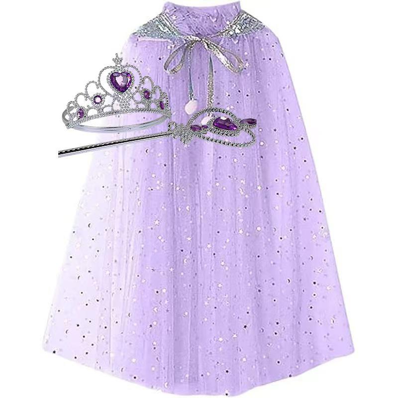 Elsa Cape Set for Kids - Halloween, Children's Day, New Year Costume & Toy Gift