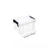 2pcs Mini Plastic Storage Box Transparent Toy Car Clothing Portable Household Goods Storage