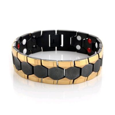 Men's Detachable Magnet Bracelet, Hexagonal Energy Storage Bracelet