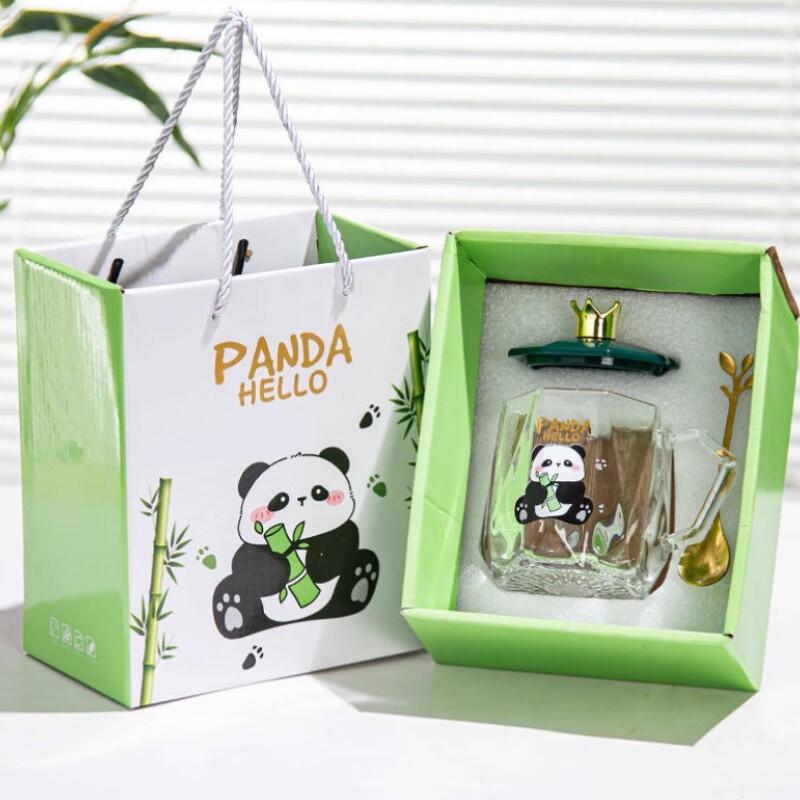 Panda Glass Mug Gift Set