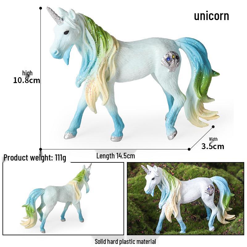 European Mythical Pegasus Unicorn Toy Model: Elf, Mythical Creature, Magic Beast 